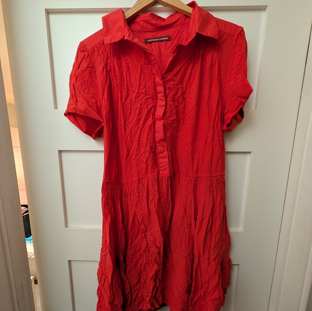 Red Short Sleeve Dress